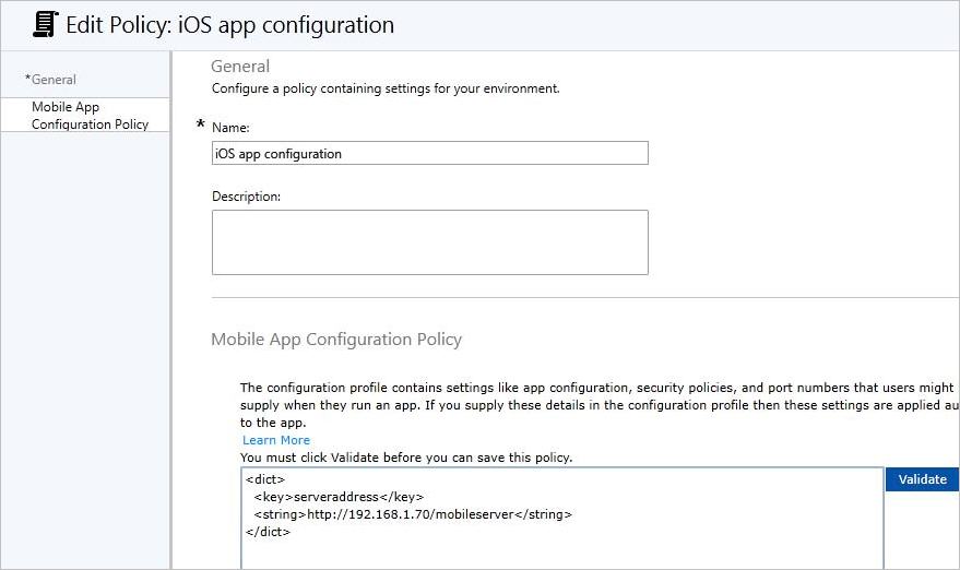 Intune policy editing Intune policy editing