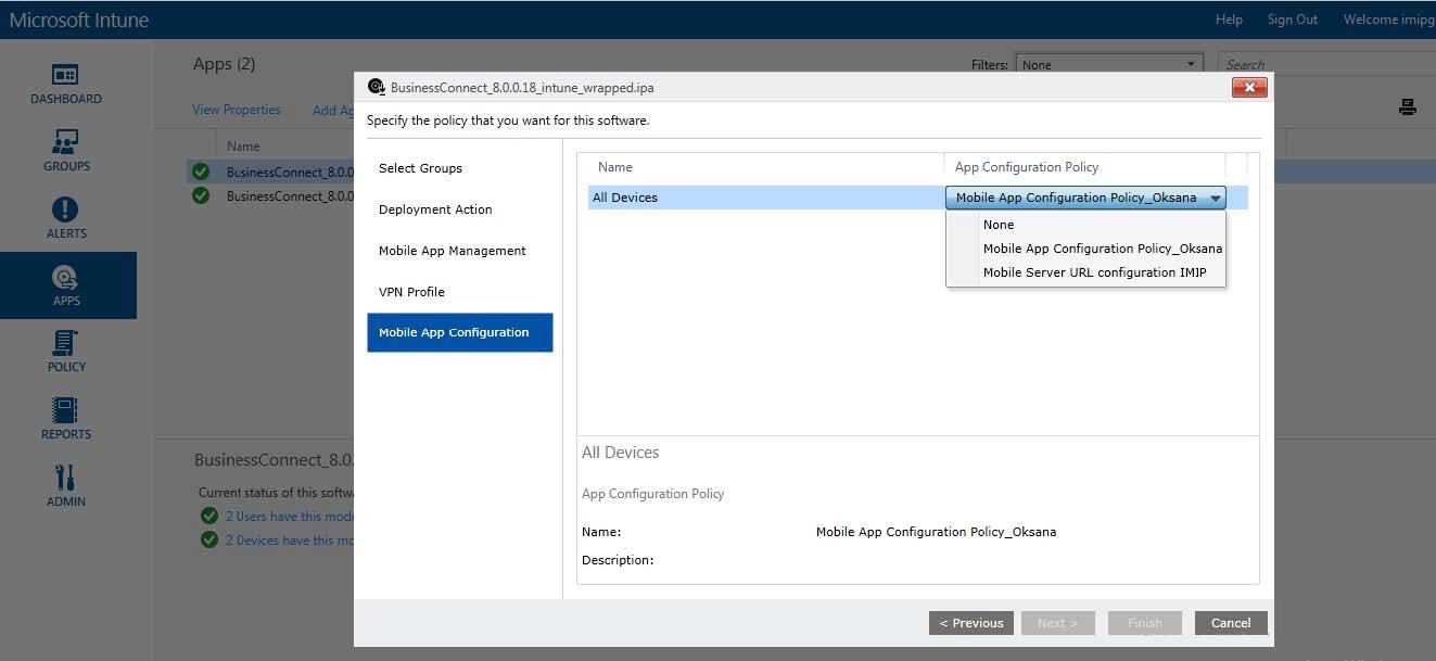 Intune mobile app configuration Intune mobile app configuration