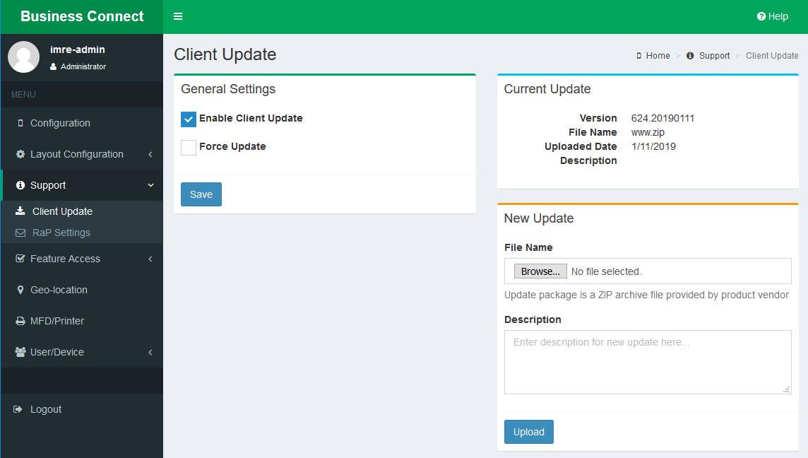 Client Update Client Update