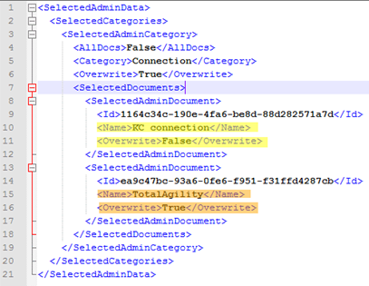 上書きするファイルの True または False コマンドによる定義 上書きするファイルの True または False コマンドによる定義
