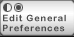 Button for editing general preferences