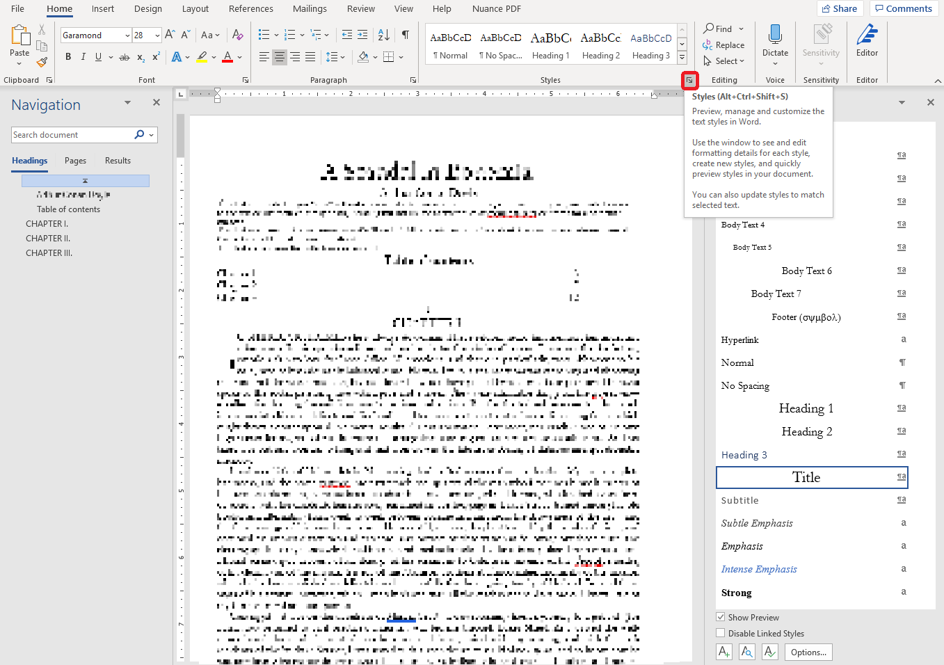 Converted text with styles