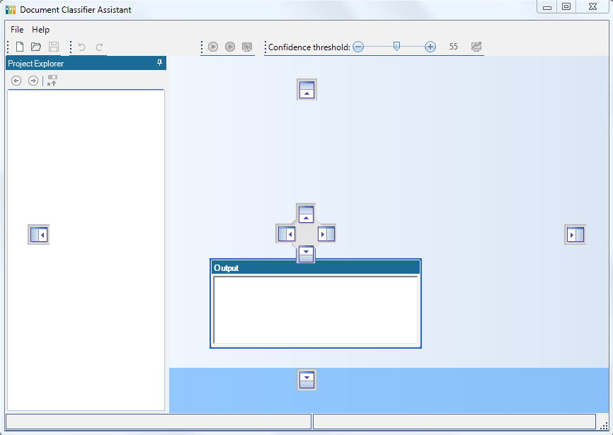 Docking output window