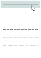 Dropdownliste Strichtyp