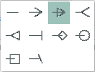 Liste déroulante Pointes de flèche