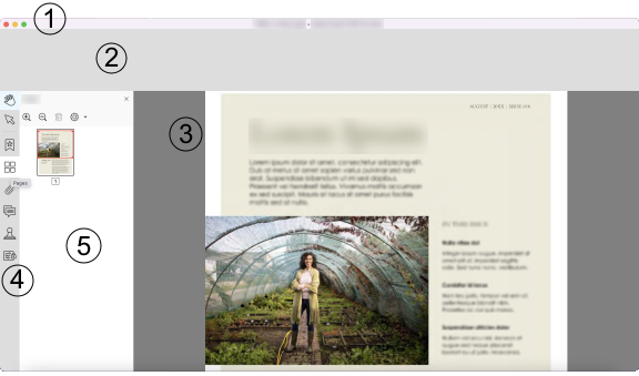 Présentation de la fenêtre du programme Présentation de la fenêtre du programme