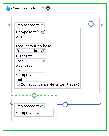 Ajouter manuellement un garde à l'étape Choix contrôlé