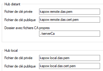 de la boîte de dialogue Options