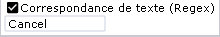 Sélecteur de texte (Regex) dans un localisateur de composant