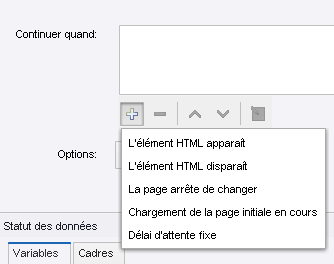 Ajouter une liste de critères d'attente Ajouter une liste de critères d'attente