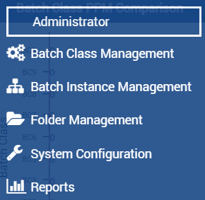 Administrator menu