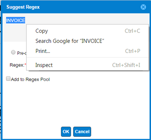 Add newly created regex