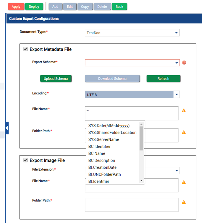 Enter Variable Values
