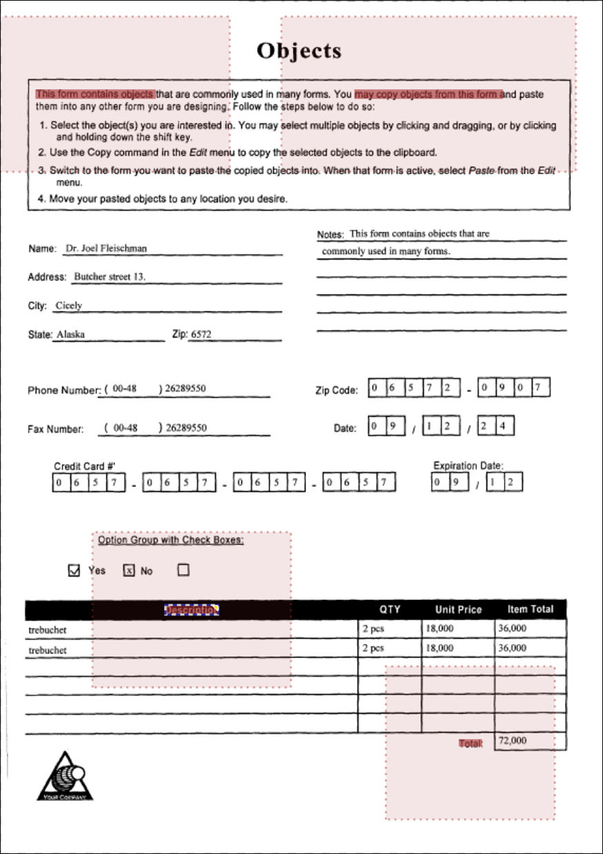 Positional Text Anchor Zone