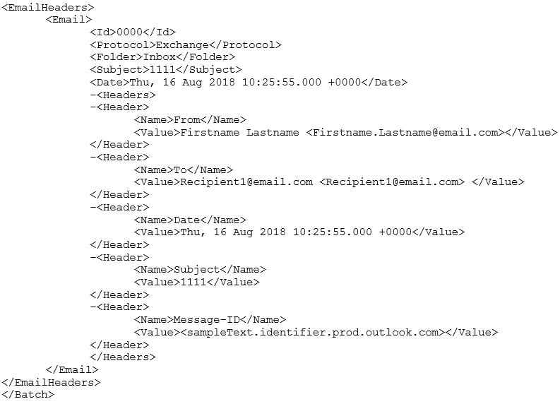Sample batch.xml for email import