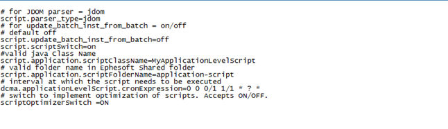 Scripting plugin configurable properties