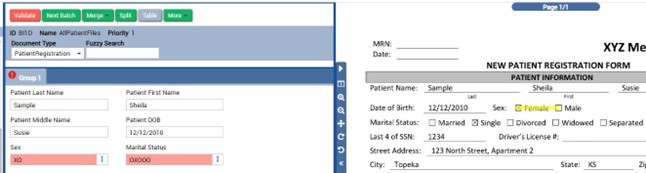 Initial Checkbox Extraction Results